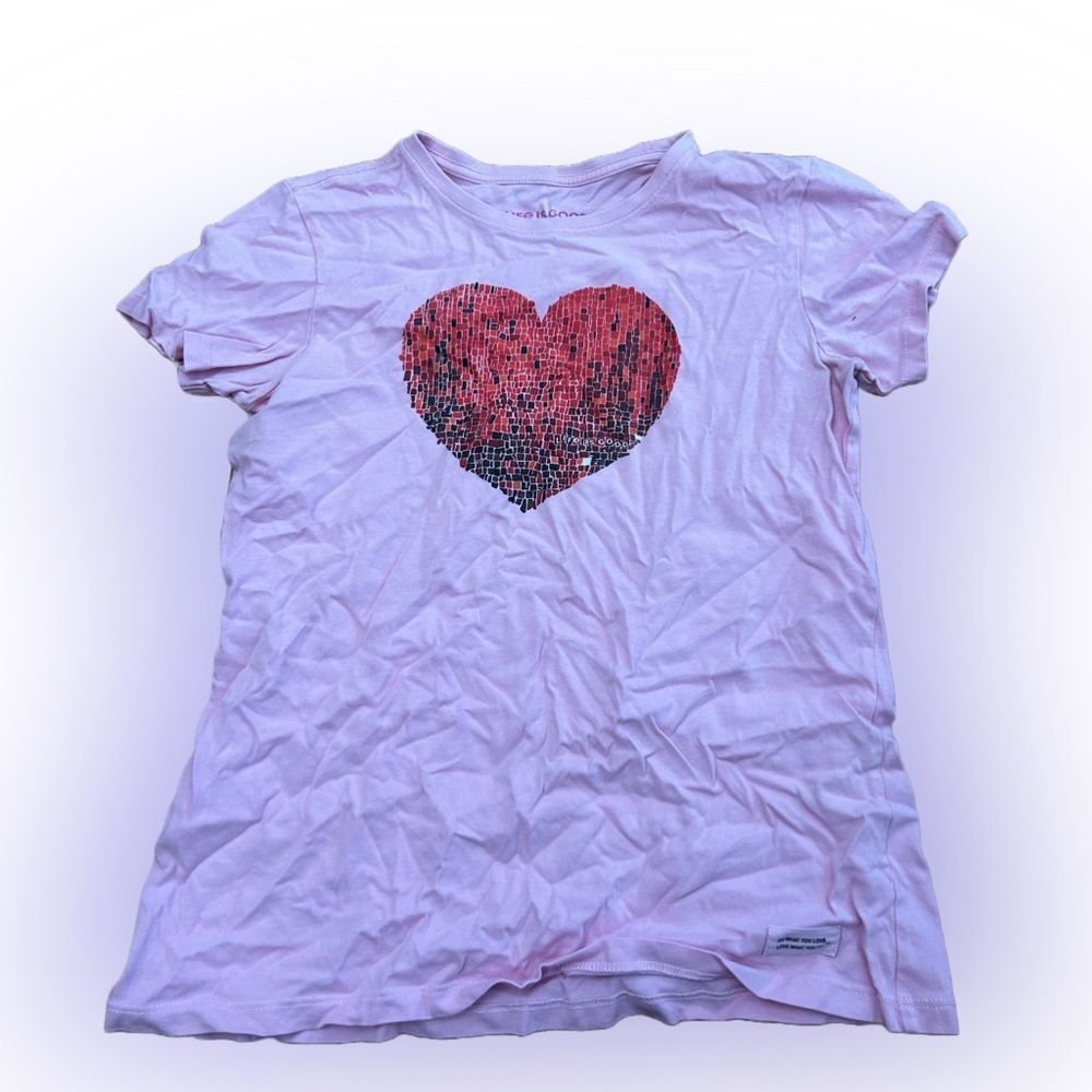 Life is Good Heart Tshirt
